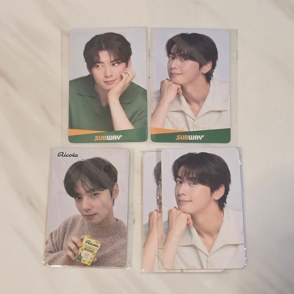 [] Official Cha Eunwoo Subway Photocard