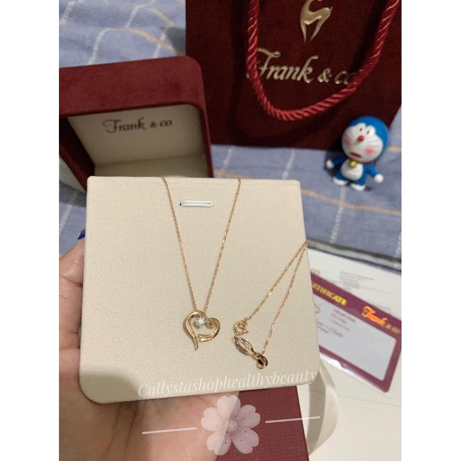Terbaik Frank N Co Diamond Love Necklace Jewellery New Include Rantai Terimakasih