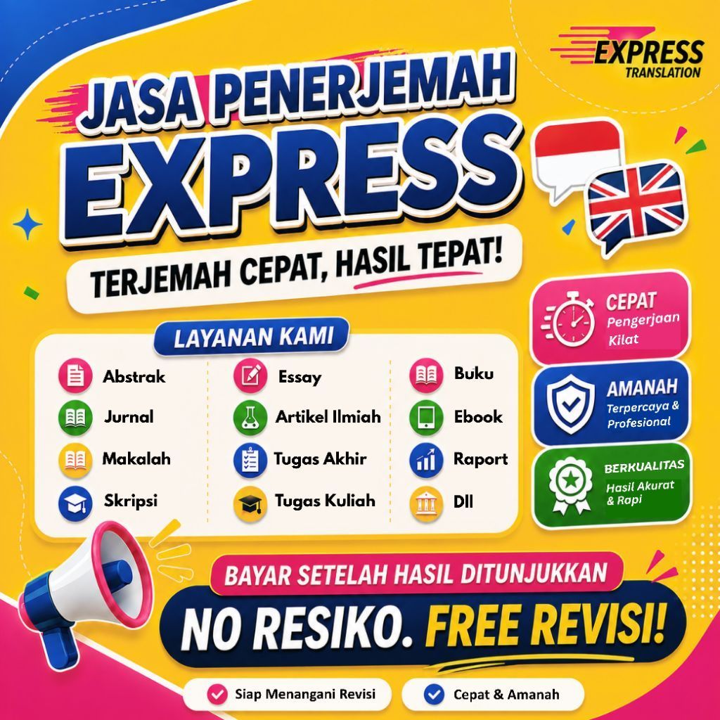 FREE REVISI - Jasa Translate/Jasa Terjemah/Jasa Penerjemah Inggris-Indonesia Abstrak, Jurnal