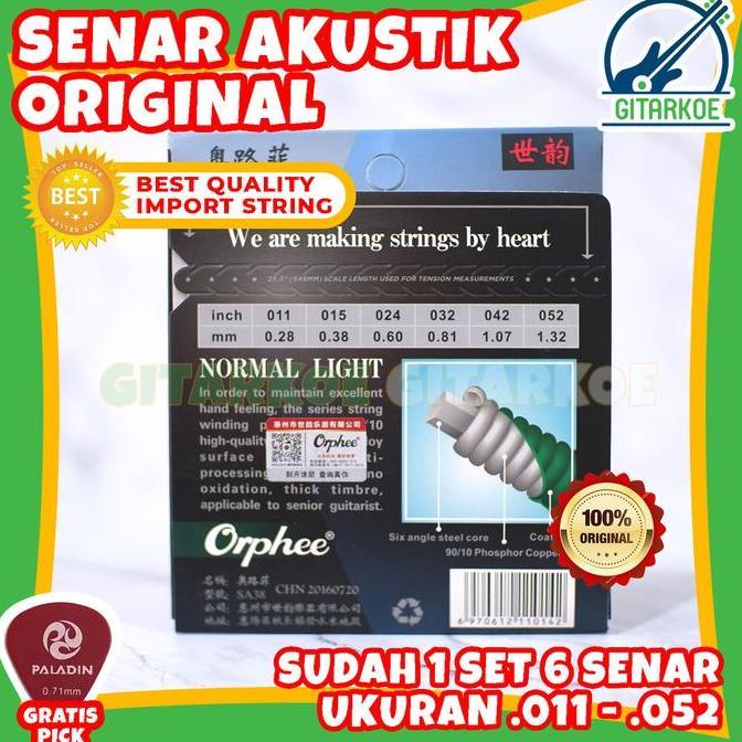 Lead- Senar Gitar Akustik .011-.052 Professional Ra-38H Orphee Sa38