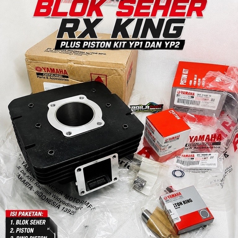 YAMAHA Block Cylinder Buring Seher Kit YP1 YP2 RX K RX King Original 100%