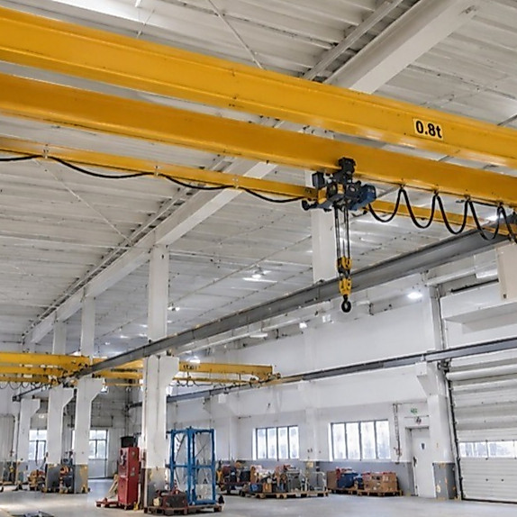 KBK Double Girder Suspension Crane, Crane Gantung Girder Ganda Sistem Modular untuk Pabrik dan Works