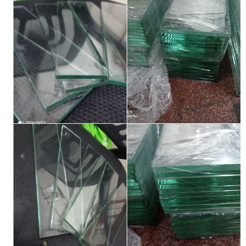 kaca tempered tahan panas 3mm 5cm x 5cm
