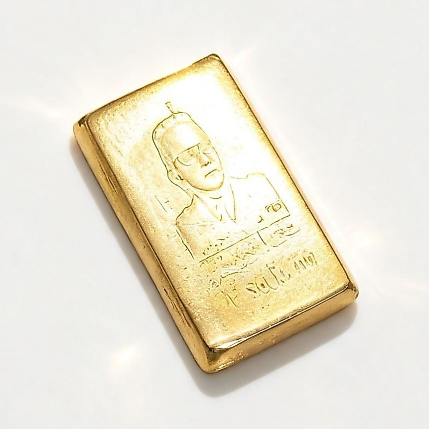 batangan soekarno 24k panjang 4,5cm lebar 2,3cm kuningan asli