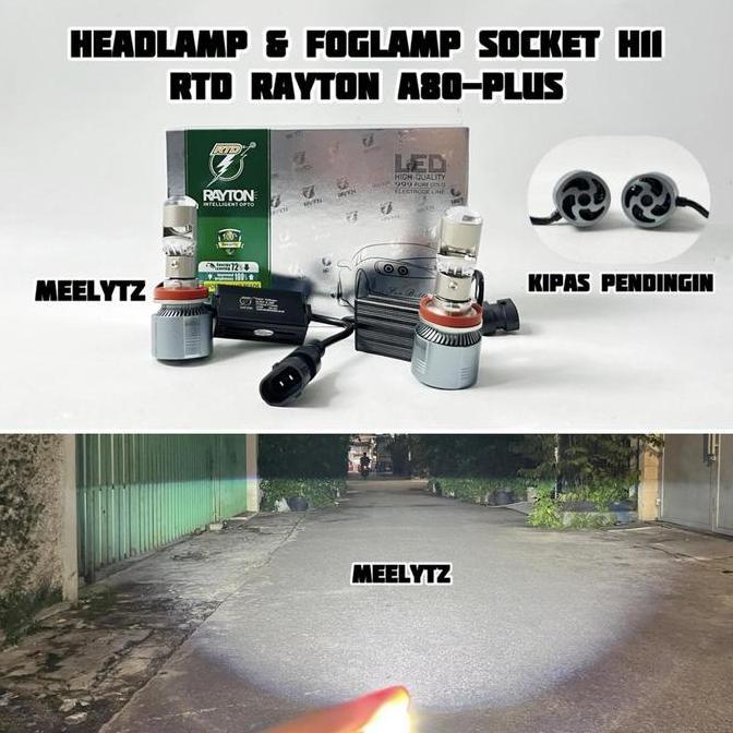 EVAHI RTD RAYTON A80 PLUS - Lampu Utama & Foglamp Socket H11