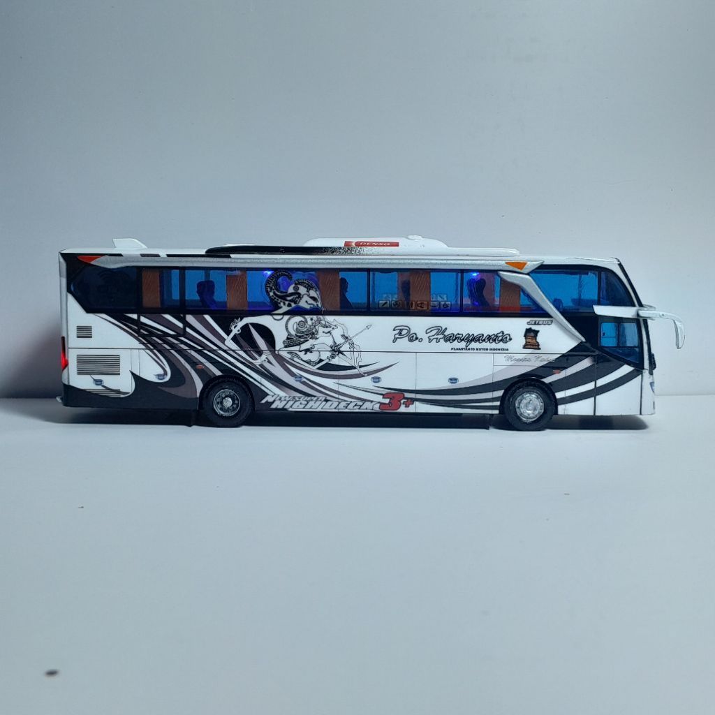 Miniatur bus Po. HARYANTO Paradise body Jb3HDD Full Lampu