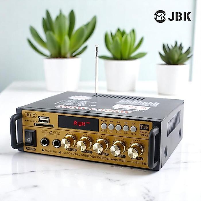 Jbk Bt-198E Amplifier Karaoke Bluetooth Power Amplifier Power Amplifier Wireless Bluetooth Kerndy