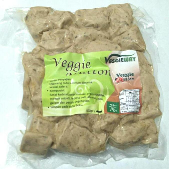 VEGGIE MUTTON, FROZEN FOOD, 500GRAM, VEGGIE WAY