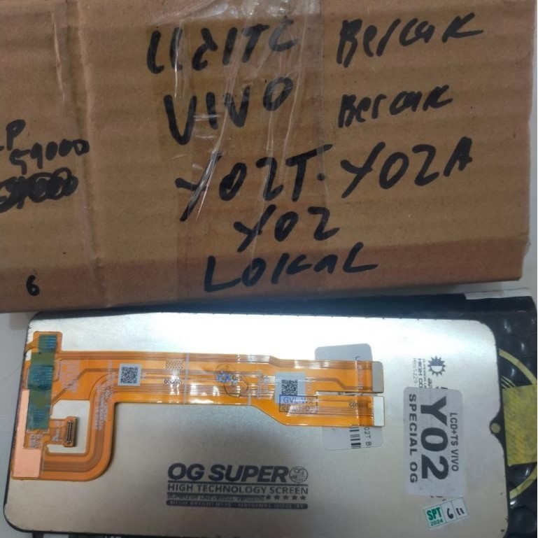 LCD TC HP VIVO Y02T. Y02A. Y02. minus bercak² lcd lokal joss