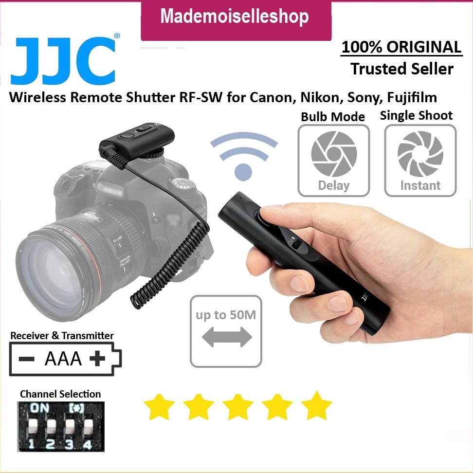 [VONO] JJC Remote Wireless RF - Replace Viltrox JY120 For Canon Nikon Fujifilm Sony Lumix Olympus - 
