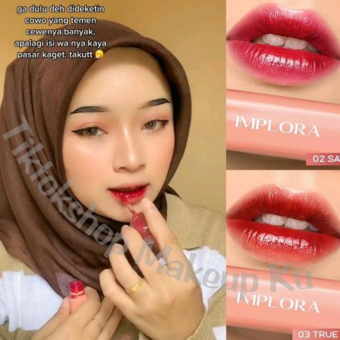 Liplus- Implora Jelly Tint - Lip Tint | Implora Cheek & Lip Tint Model Ice Cream Bibir Lipstick Lips