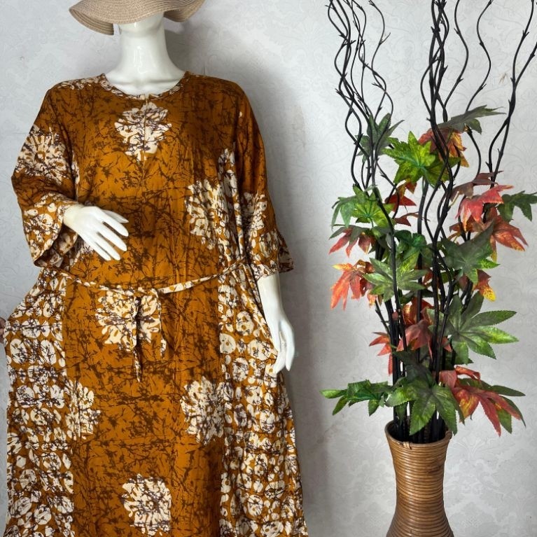 [Sunan Spesial Batik] Sekdress Yuni | Mila Jumbo Batik Cetak Pekalongan SSB Busui Friendly | Ready S