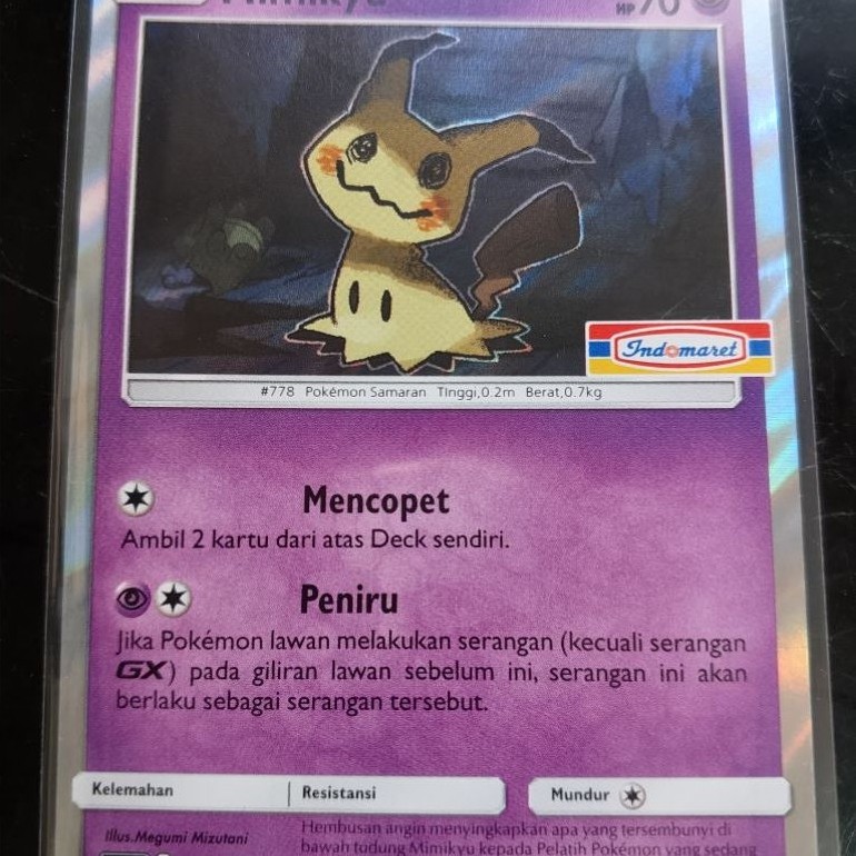 Pokemon Mimikyu 010 SM-P indomaret