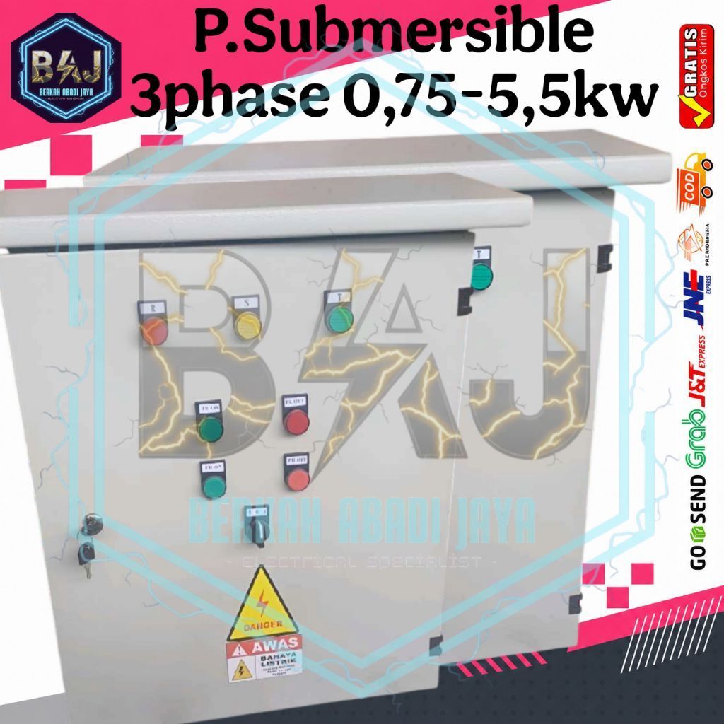 PANEL POMPA SUBMERSIBLE 3PHASE 0,75KW SAMPAI 5,5KW
