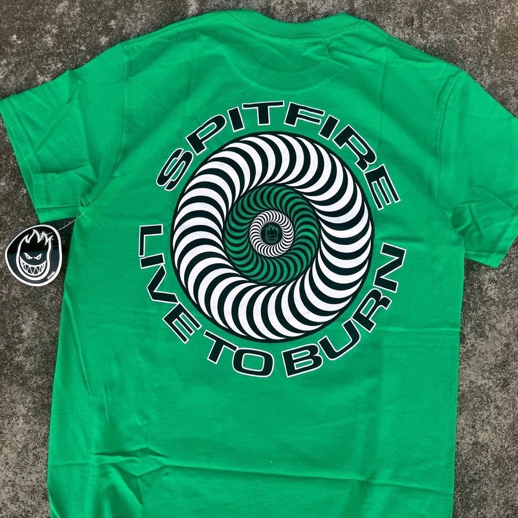 SPITFIRE - LIVE TO BURN CLASSIC TSHIRT IRISH GREEN