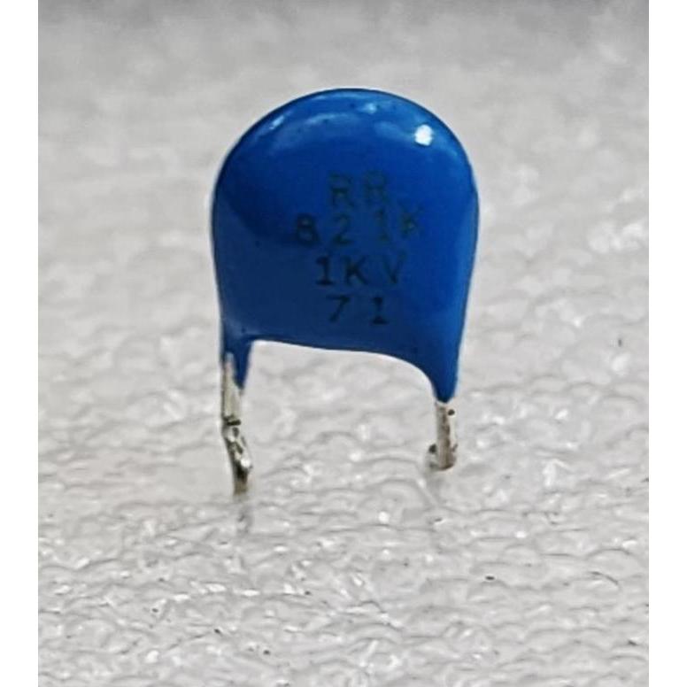 CAPACITOR MYLAR ATAU KAPASITOR MILAR 821K 1KV 1000V - HARGA PER 5 PCS BYD79