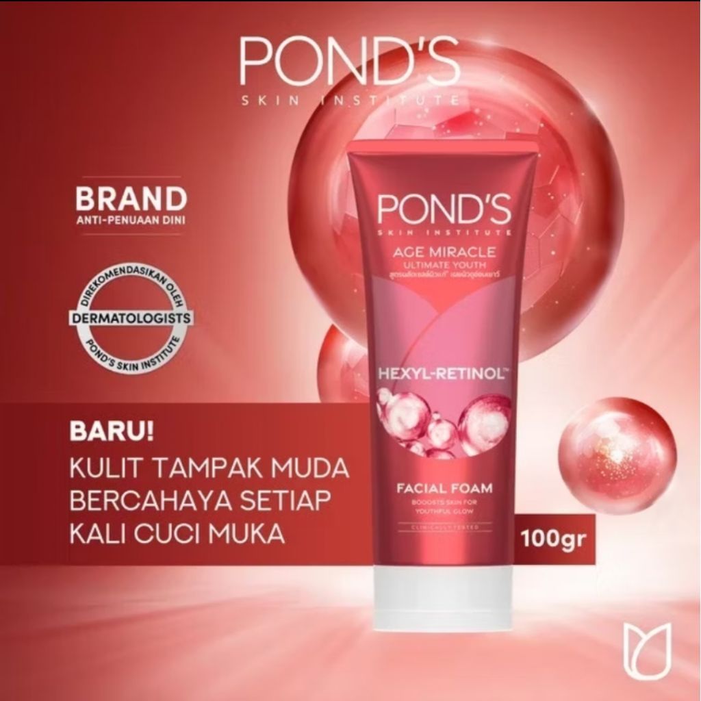 Ponds Age Miracle Facial Foam 100gr Sabun Cuci Muka