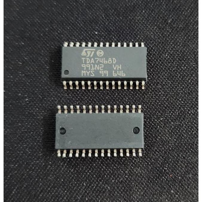 IC TDA7468D TDA7468 TDA 7468 TWO BANDS DIGITALLY CONTROLLED AUDIO PROCESSOR DGN BASS ALC SURROUND SO