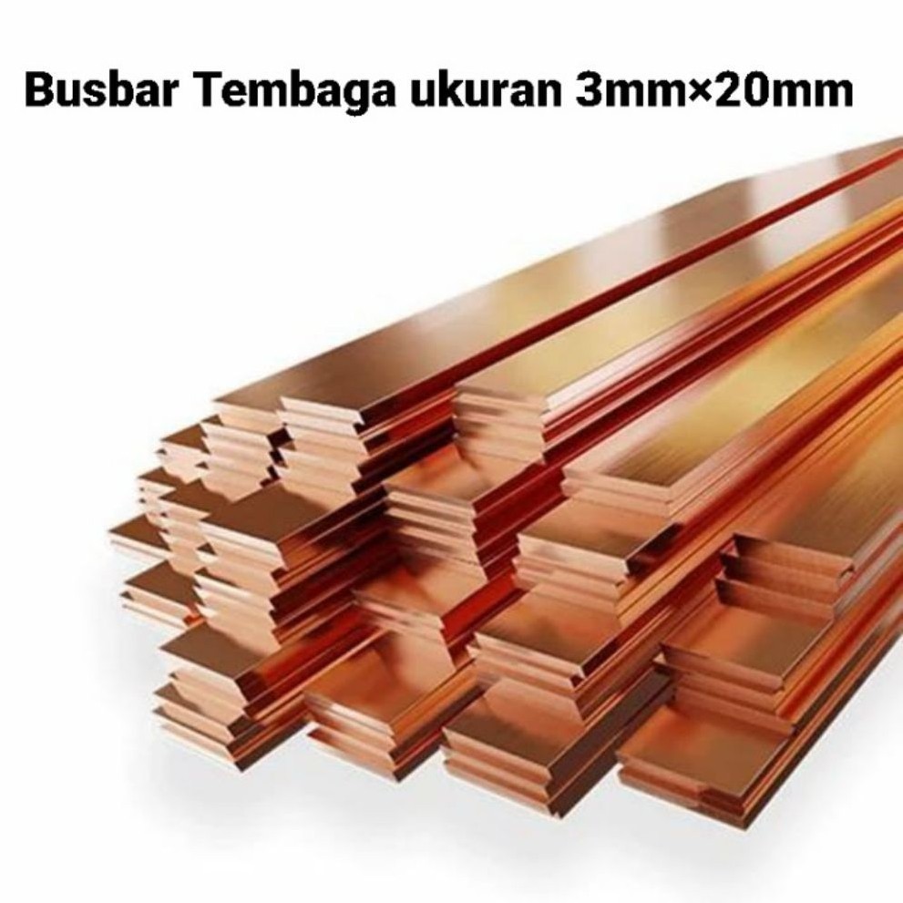 Plat Tembaga Busbar rail copper 3mm×20mm