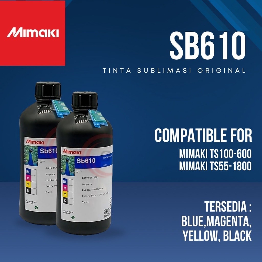 Tinta SB610 Original Mimaki. Pembelian lebih dari 1 botol harga spesial