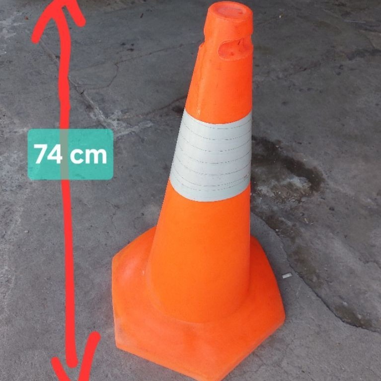 trafic cone 75 cm / kerucut lalu lintas / safety trafic cone 75 cm