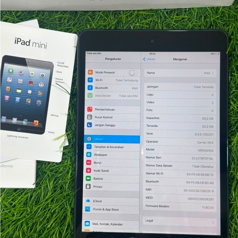 iPad mini 1 64gb wifi cell inter