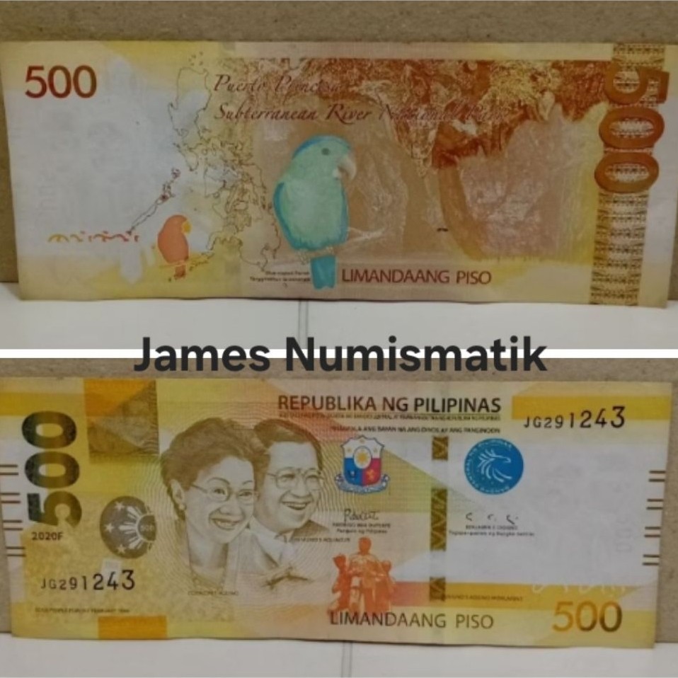 Uang Kuno Filipina 500peso AUNC sesuai foto
