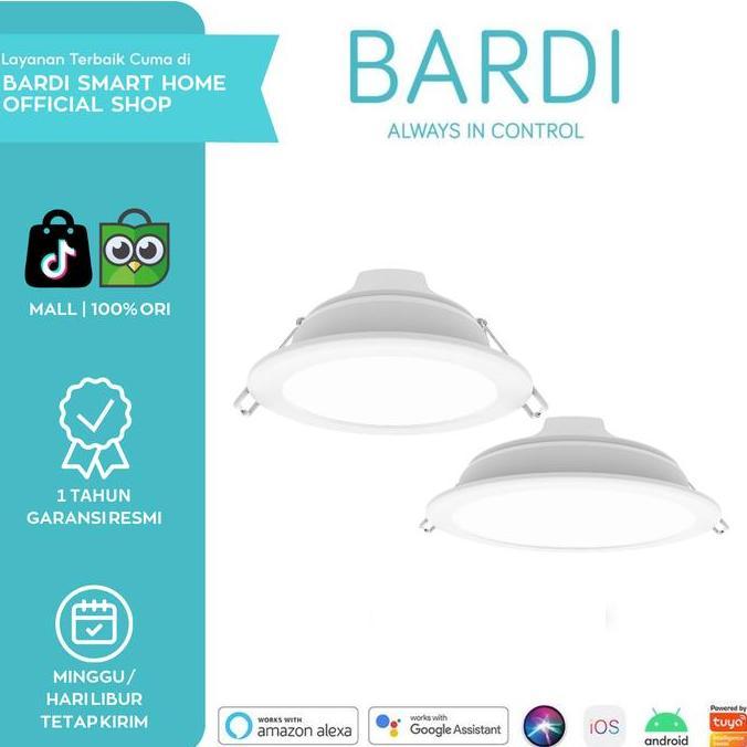 BARDI LAMPU 8W / 14W DOWNLIGHT BEACON PANEL SMART LIGHT BLUETOOTH