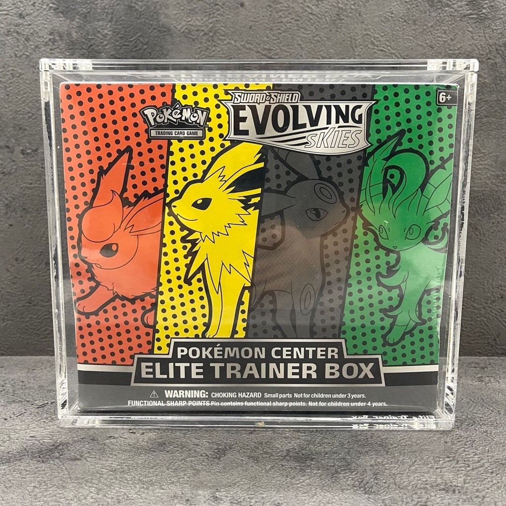 Pokemon Center Elite Trainer Box Sword & Shield EVOLVING SKIES Flareon Jolteon Umbreon Leafeon BNIB 