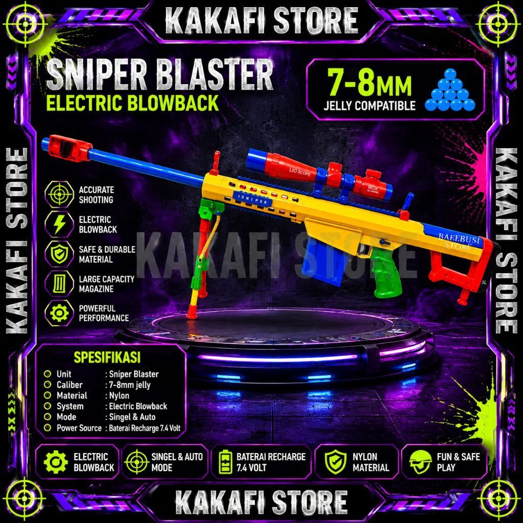 Wgb type standar p90, m416, Bareta, Aug, ar15, pdx Gell Blaster Mainan Anak yang Menyenangkan dan Ed