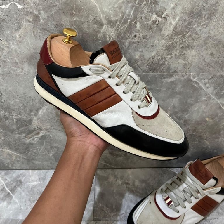 Sepatu BALLY ASCAR Size 41 Original Sneakers Casual Sport Prelov Authentic Pria Branded Luxury
