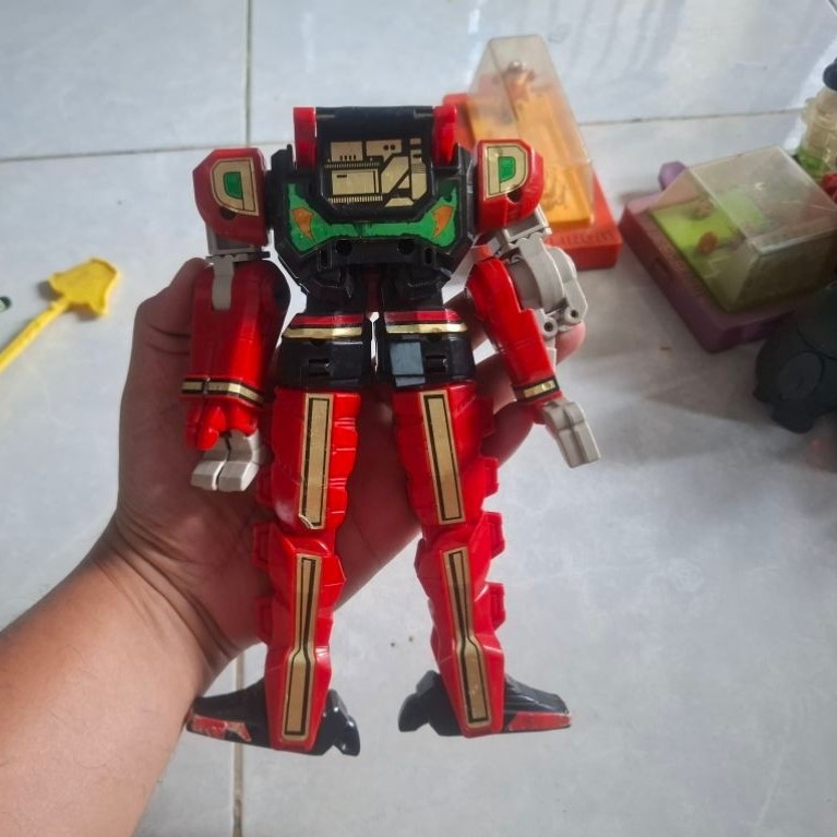 1994 Bandai Mighty Morphin Power Rangers Red Dragon Thunderzord Action Figure Junk