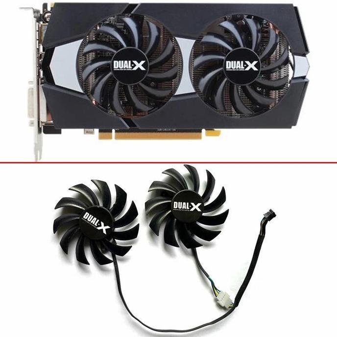 HARGA DISC - Fan Kipas Vga saphhire dual x 75mm 4pin hd 7850 zotac Gtx 960 970 ti r7 260