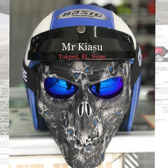 goggle mask ALIEN tengkorak SKULL ghost rider OSBE SNAIL Pesta topeng