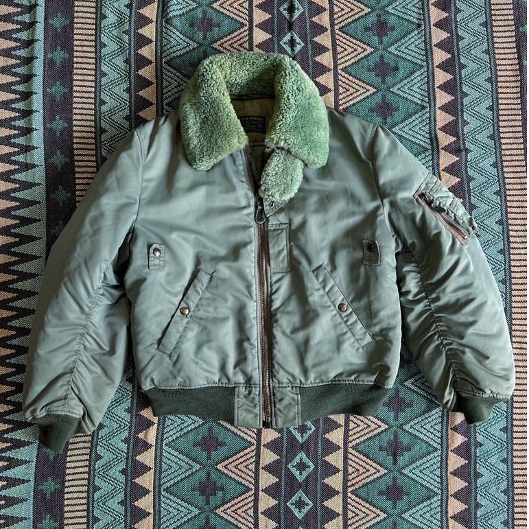 Flight Jacket Military Cab Clothing B15 Bomber Original - Size M
