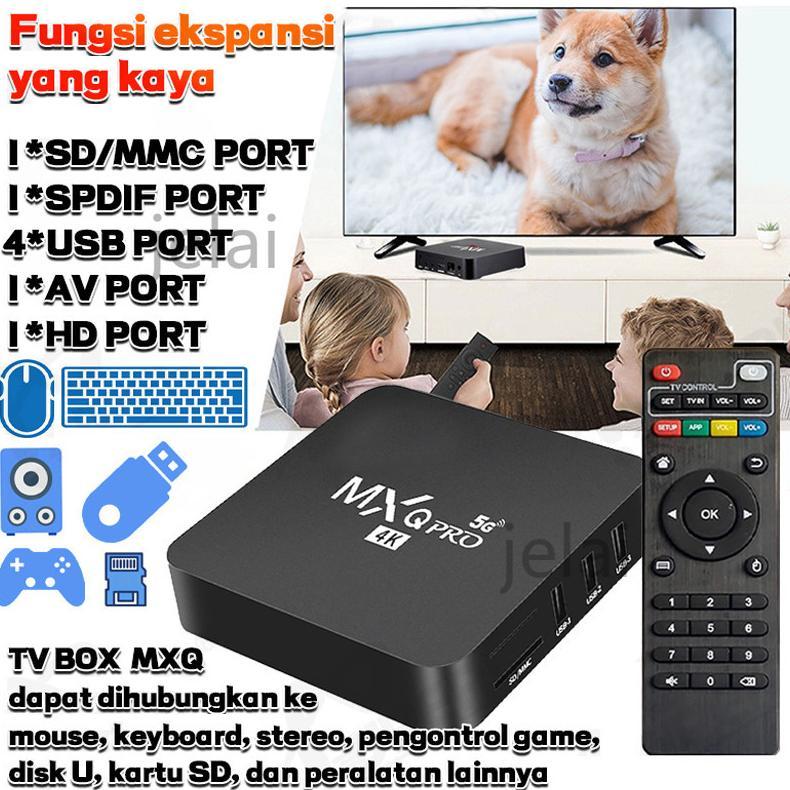 terbaru mxq pro 4k 5g 16g+256gb android 11 stb android tv box set top box tv digital tv tabung smart
