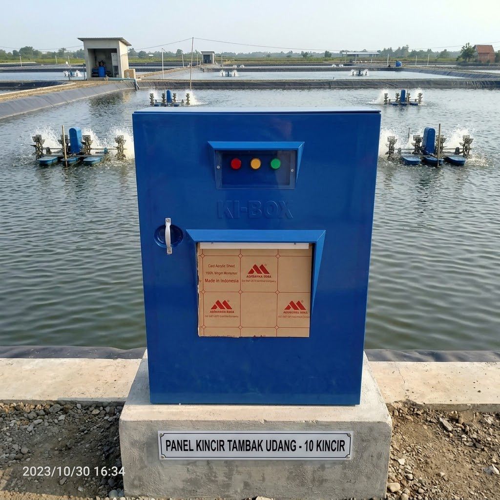 PANEL KINCIR TAMBAK 3PHASE 10 KINCIR 1HP