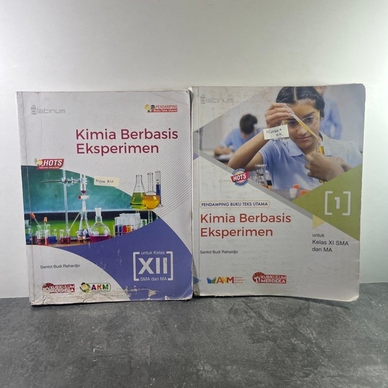 Buku Kimia Berbasis Eksperimen kelas 10, 11, 12, X, XI, XII, SMA/MA, Kurikulum Merdeka, Platinum, Ti