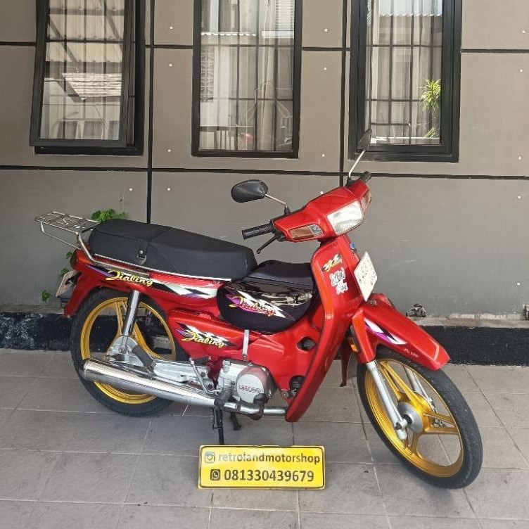 Motor Grand Jialing JL 100 Asli Merah (Unit Langka)