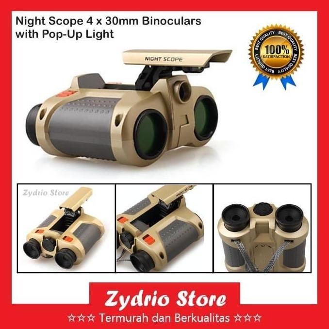Night Vision Scope 4 x 30mm Binoculars Teropong Night Vision Original Camping
