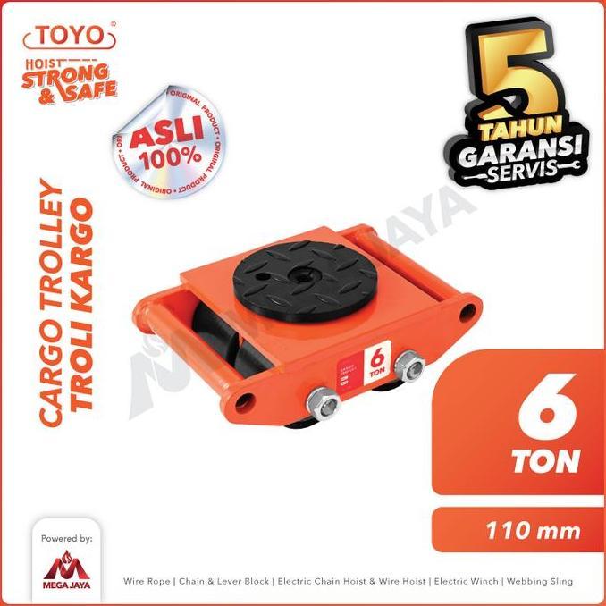 CARGO TROLLEY / DOLLY SKATE ROLLER 6 TON TOYO