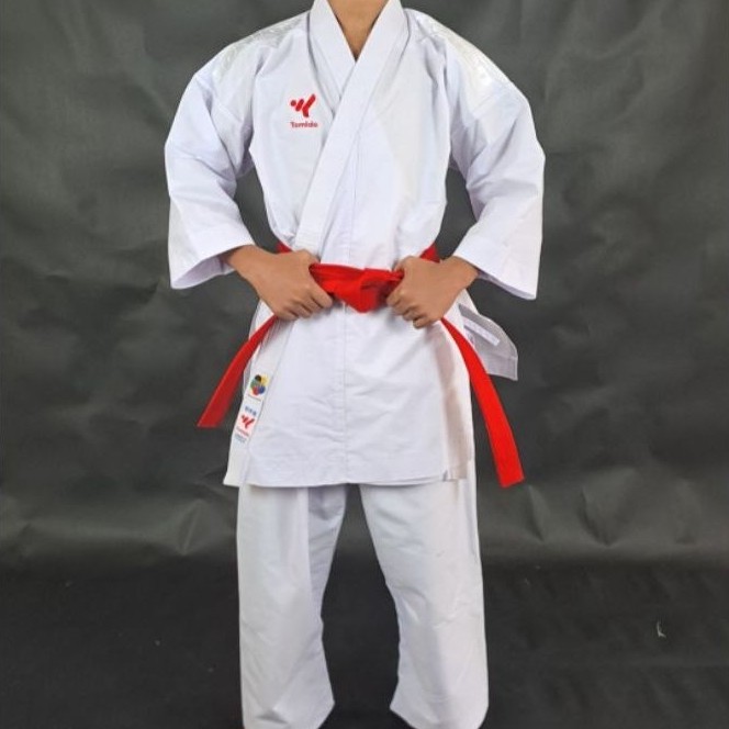 baju karate kata tomido gemini pro #baju kata #stripputih #original ,standar wkf