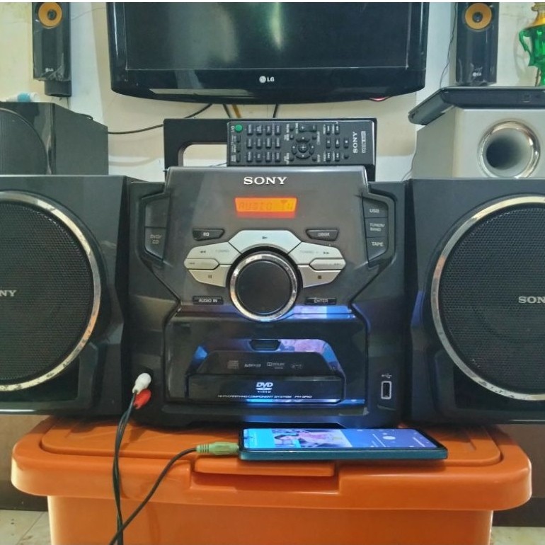 Sony Compo seri FH-SR10 dengan Remote Original,bonus Jack Audio 2in1