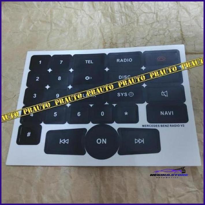 STICKER HEAD UNIT W204 W212 BARU MERCEDES BENZ / STIKER RADIO MERCY RESTOCK
