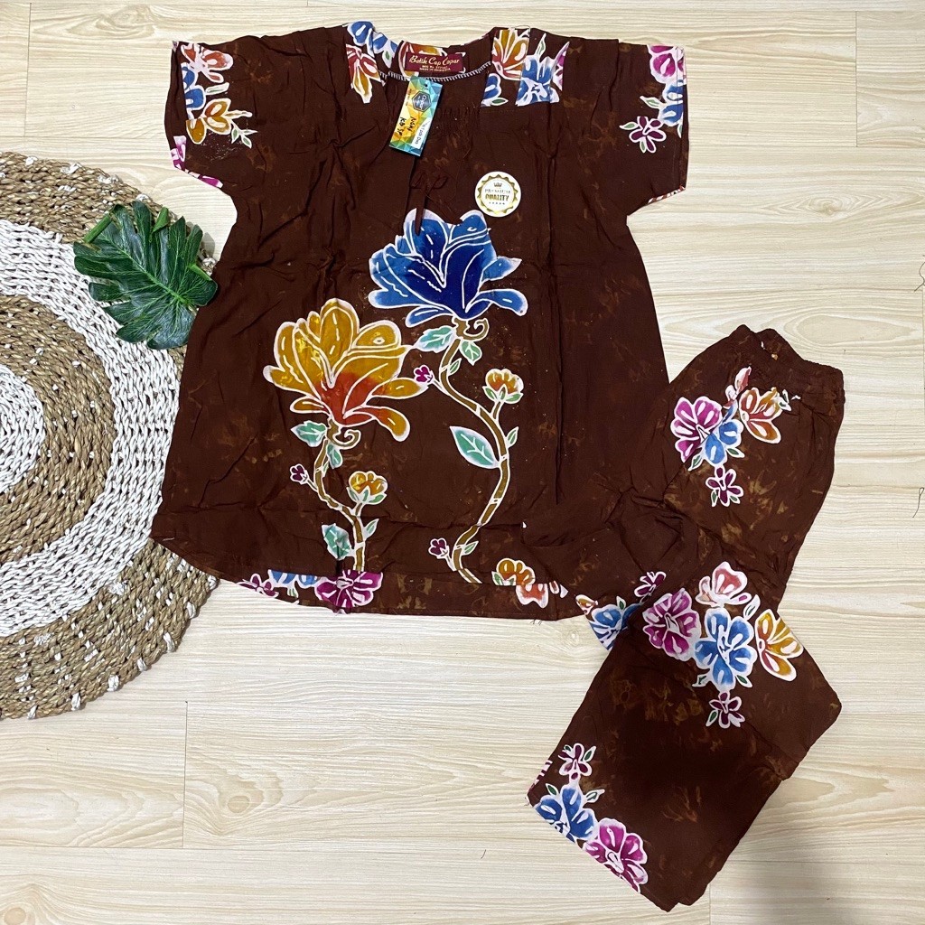 (ABG 07) CP Batik Copar ABG Noni Karet Dada Tgn Pendek, Super Premium