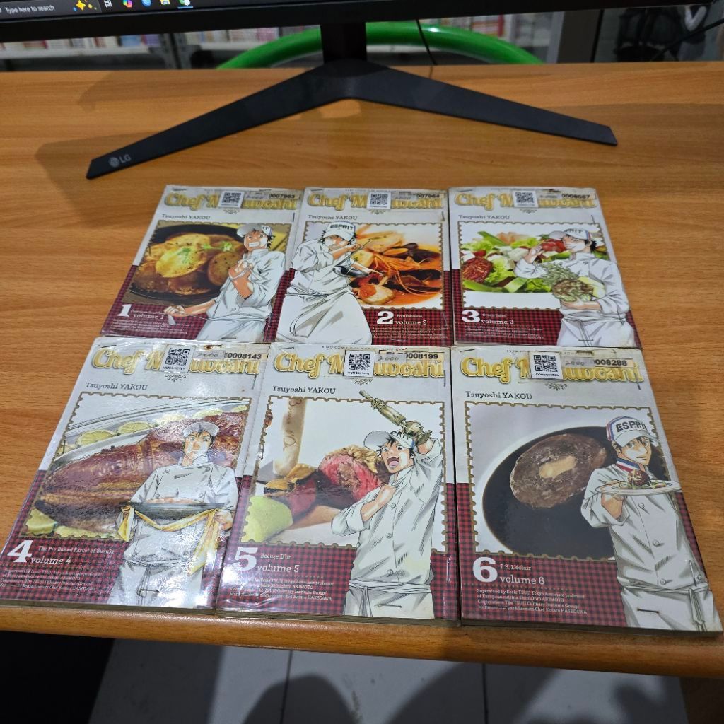 Bundle Komik Chef Mitsuboshi Volume 1-6 Preloved