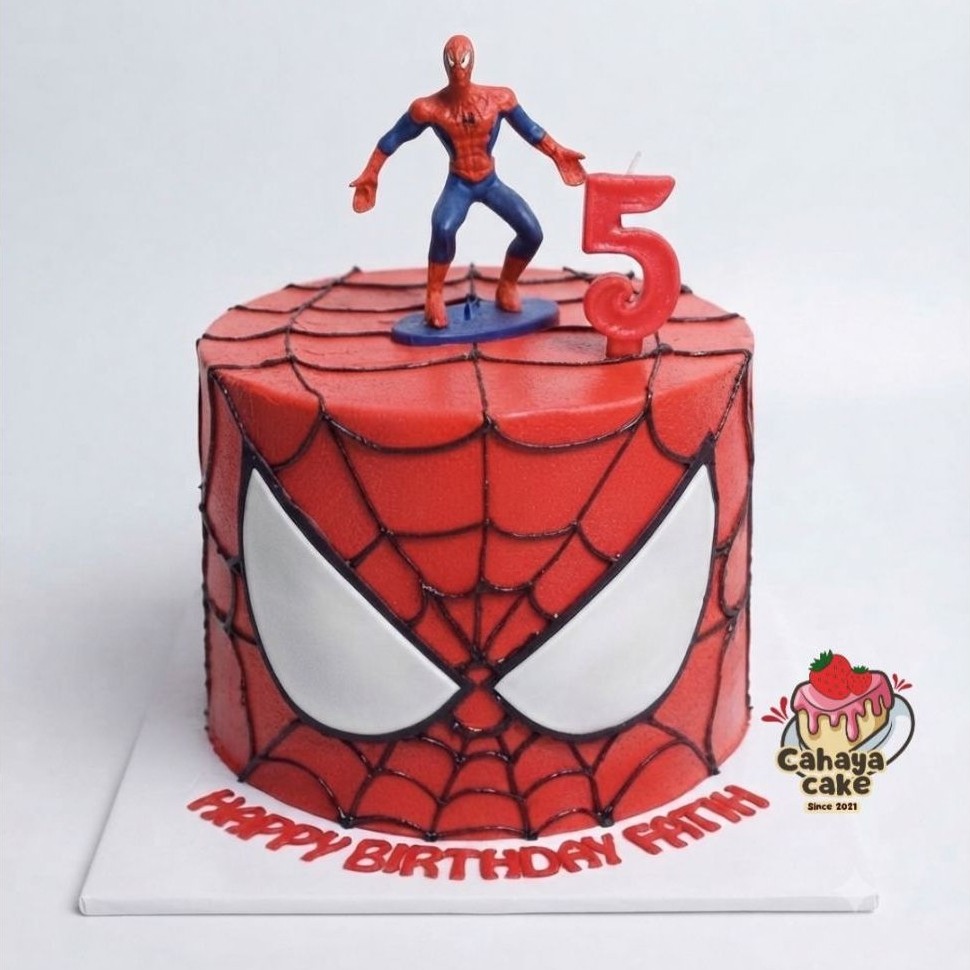 Kue Ulang Tahun Spiderman / Spiderman Custom Cake / Kue Ultah Anak