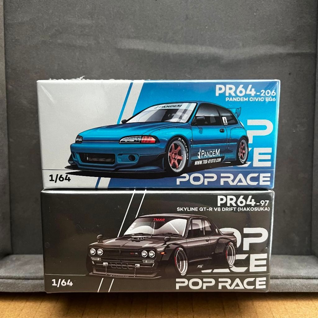 POP RACE Pandem Civic EG6 // POP RACE SKYLINE GT-R V8 DRIFT