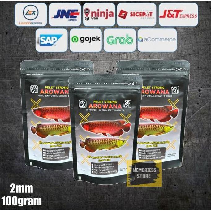 Arwana- Pelet Ikan Arona Arna Super Red Arna Golden Red Silver Red