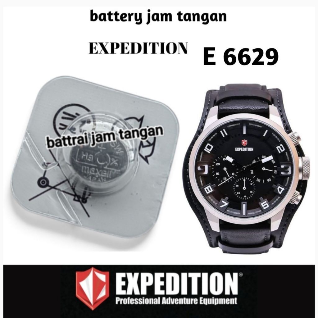 20} battrai jam tangan Expedition battrai jam tangan pengganti e6629